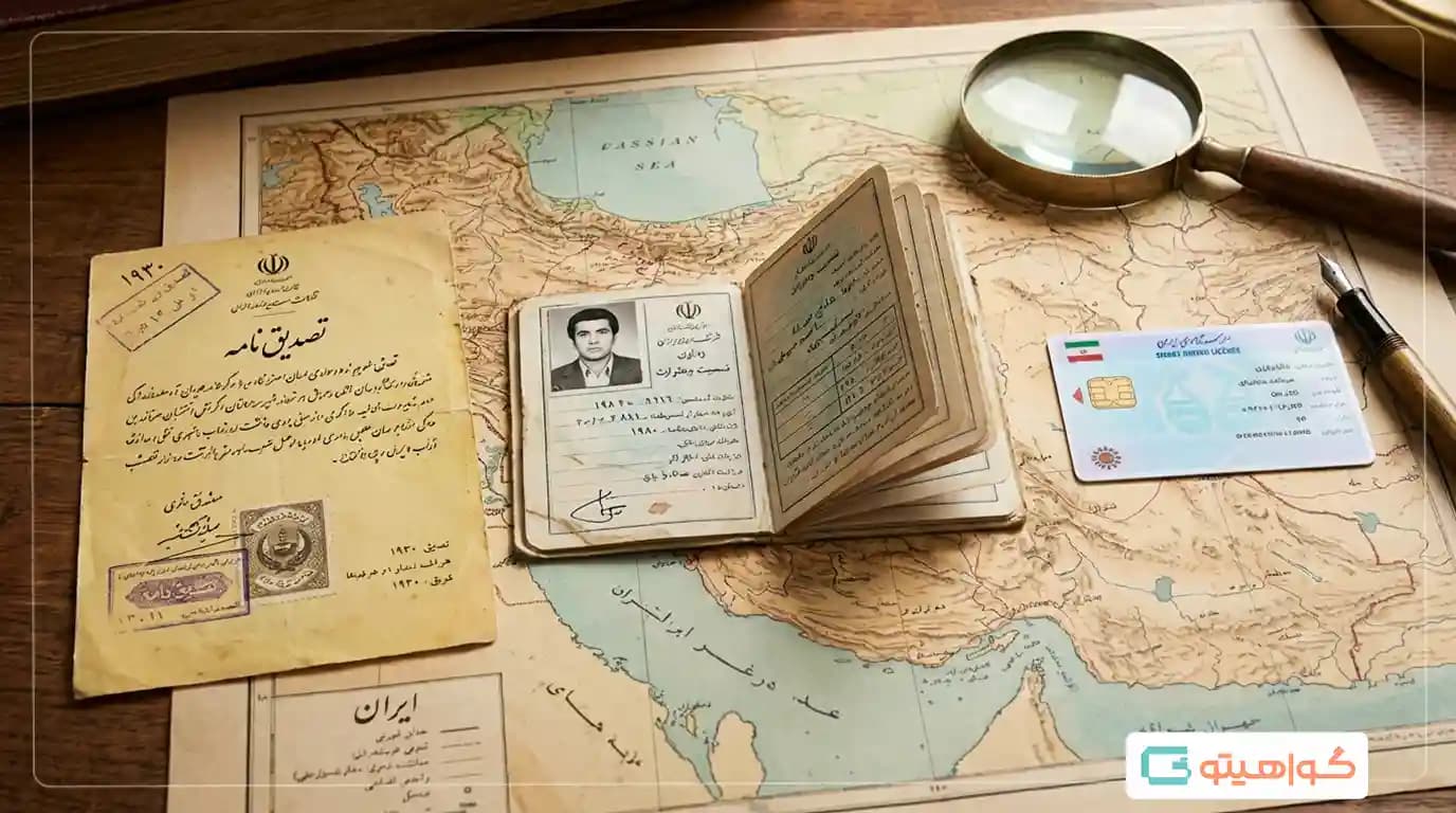 انواع گواهینامه های ایران از قدیم تا امروز