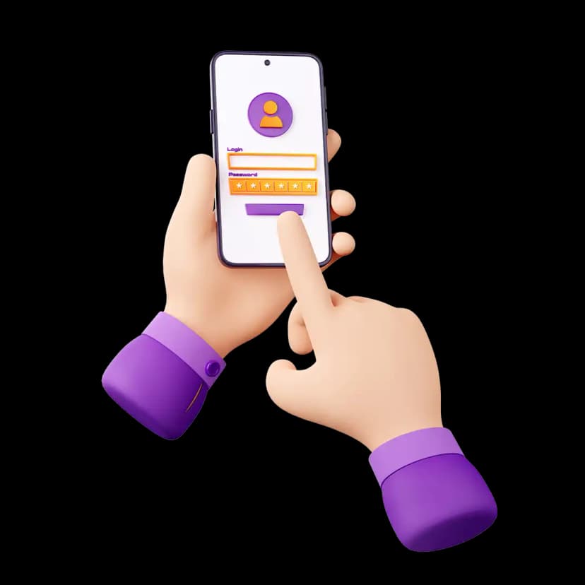 Secure Login Illustration